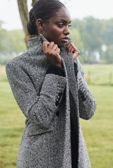 WOOL TWEED COAT LEYTON - COATS - SCAPA FASHION - SCAPA OFFICIAL