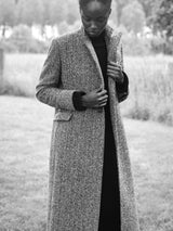 WOOL TWEED COAT LEYTON - COATS - SCAPA FASHION - SCAPA OFFICIAL