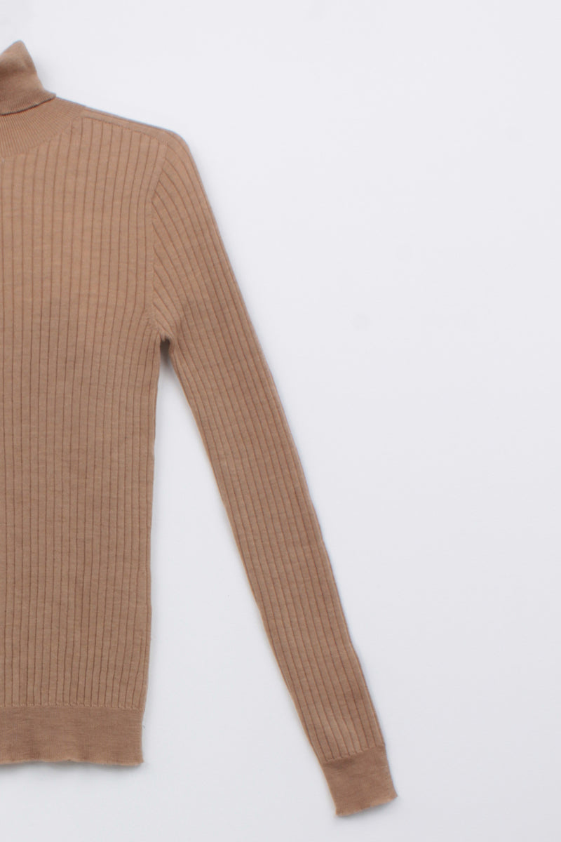 MERINO WOOL TURTLENECK PULL SAPHIRE - PULLS - SCAPA FASHION - SCAPA OFFICIAL