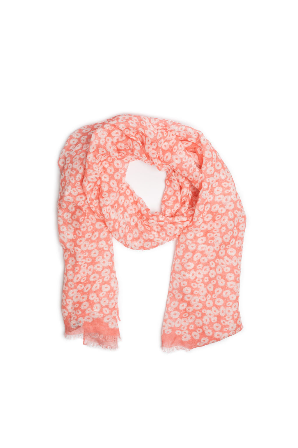 LINEN FLORAL SHAWL BASIL -  - SCAPA FASHION - SCAPA OFFICIAL