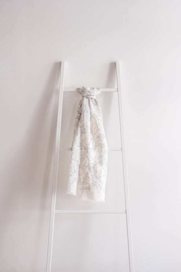 LINEN TOIL DE JOUY SHAWL BADEN - ACCESSOIRES - SCAPA FASHION - SCAPA OFFICIAL
