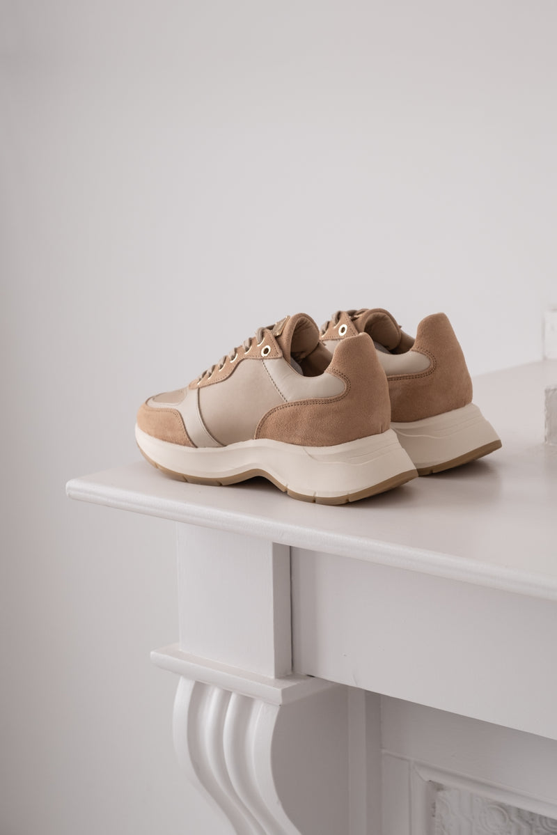 LEATHER-SUEDE SNEAKER PAZ - SHOES - SCAPA FASHION - SCAPA OFFICIAL