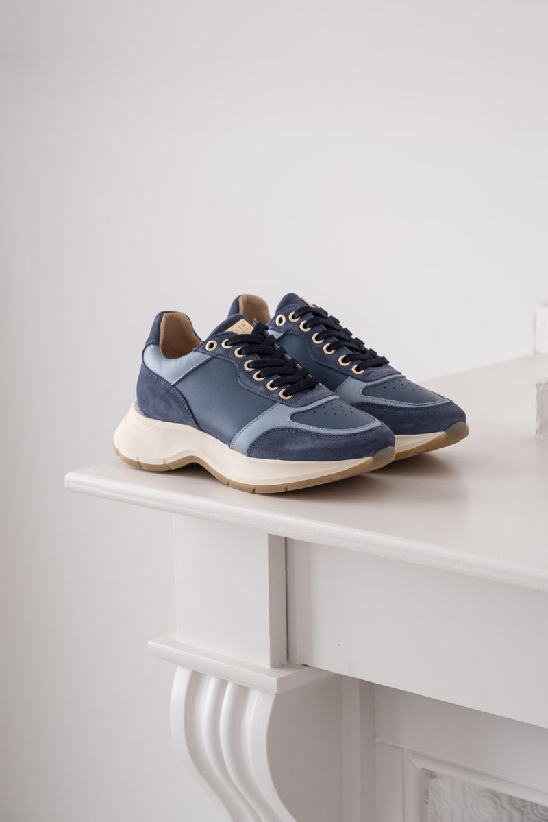 LEATHER-SUEDE SNEAKER PAZ - SHOES - SCAPA FASHION - SCAPA OFFICIAL