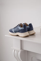 LEATHER-SUEDE SNEAKER PAZ - SHOES - SCAPA FASHION - SCAPA OFFICIAL